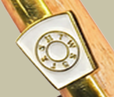 Click Ball Point Pen with Mark Gold Plated Fittings